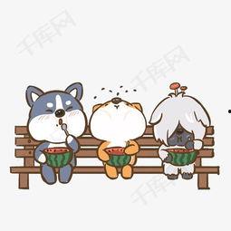 卡通动物吃瓜图片,卡通动物欢乐瓜园大冒险